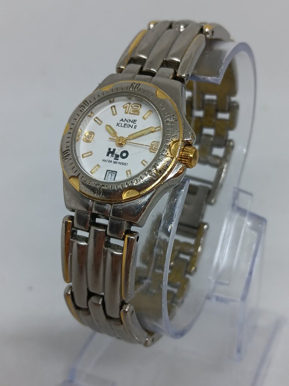 VINTAGE 1990s Anne Klein II 10/2777 Women's 24mm Two Tone Quartz Watch NEW BATT